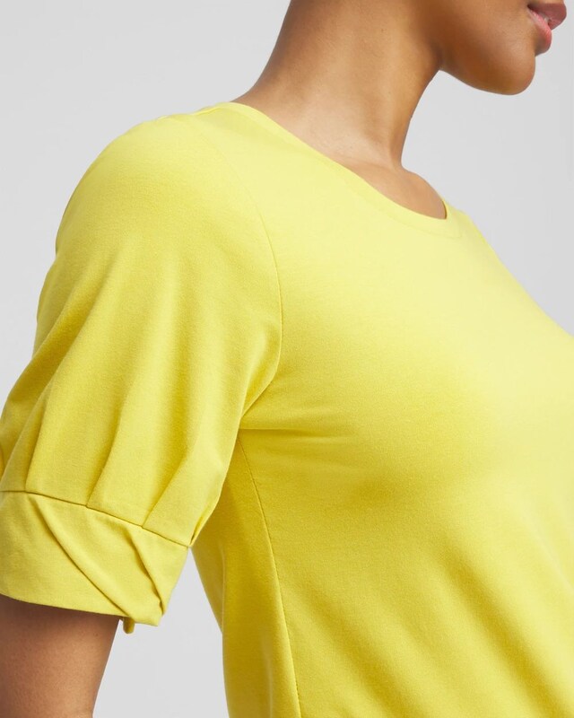 Touch of Cool Pleated Roll Cuff Tee - image 4
